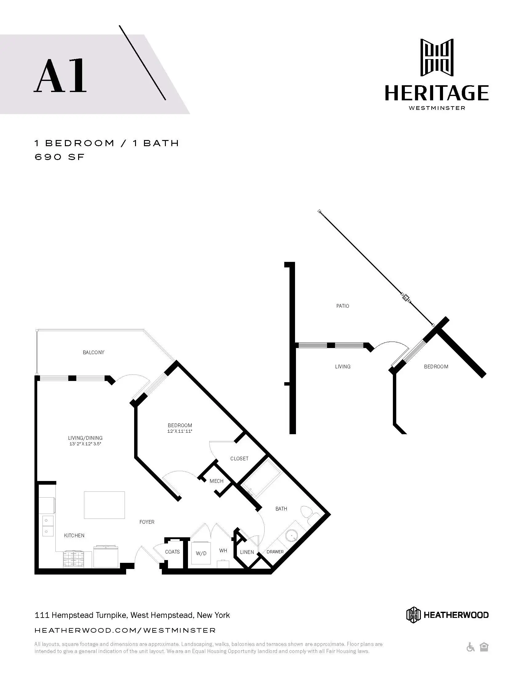 A black and white image of a floor plan for a property.