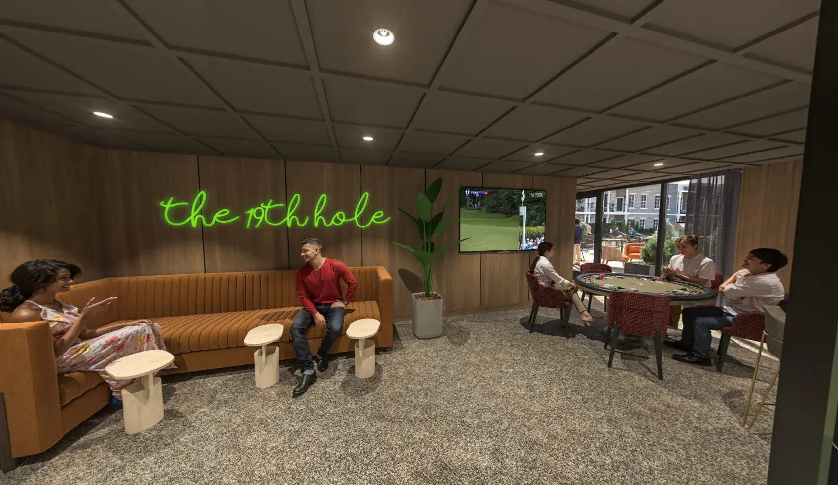 The Razz Rugby Unwind in a space built for grown-up downtime — with big-screen TVs ...